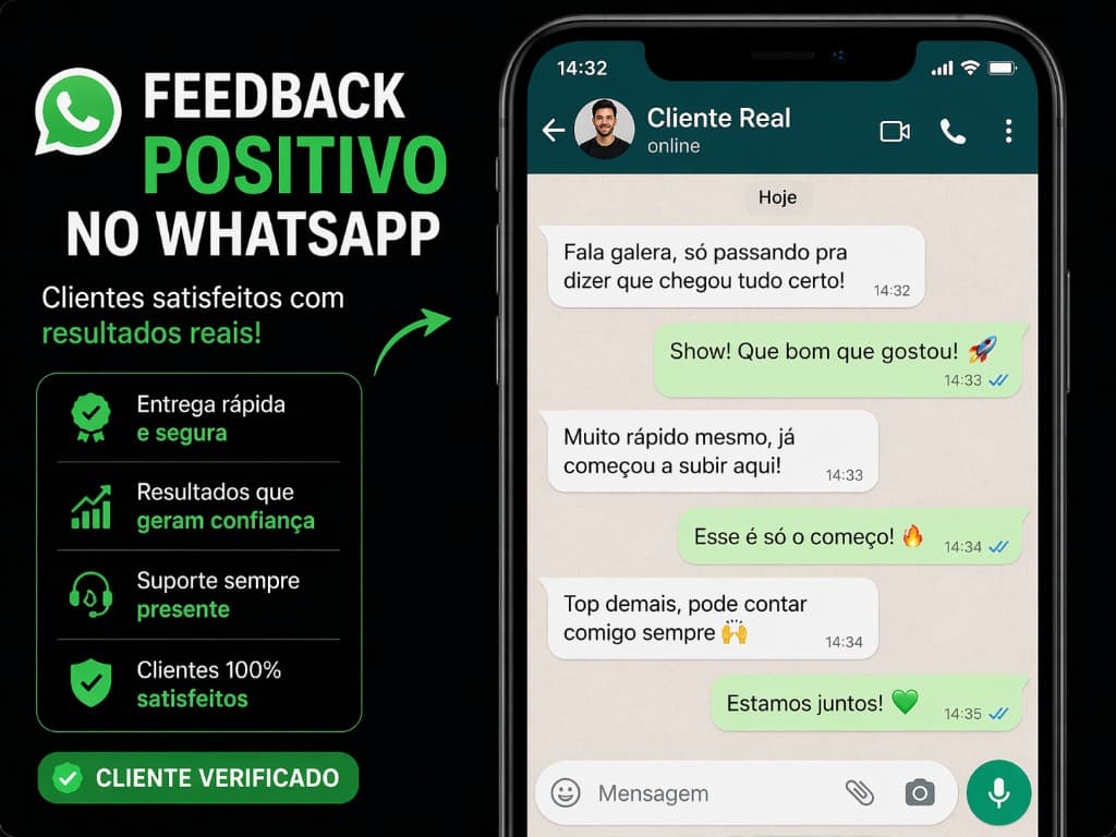 Feedback positivo no WhatsApp